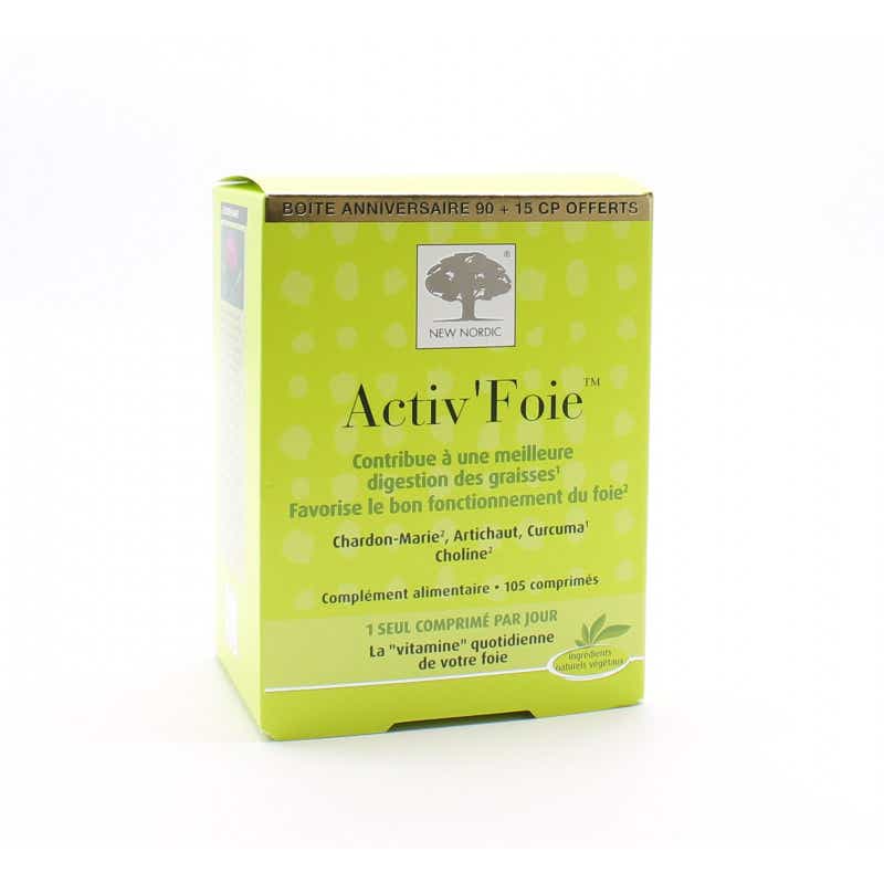 NEW NORDIC ACTIV FOIE 90 15 COMPRIMES