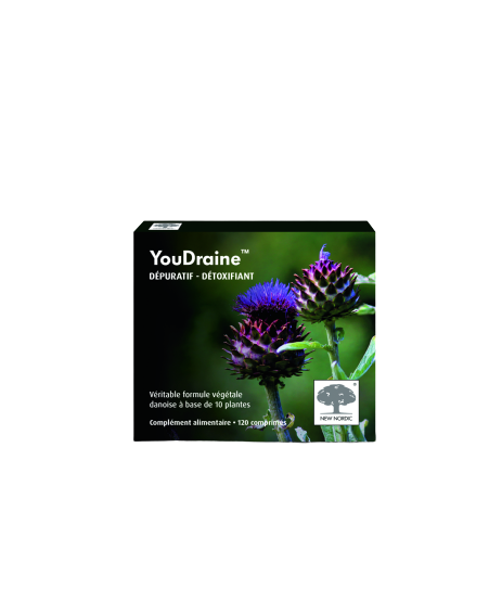 NEW NORDIC YOUDRAINE DEPURATIF DETOXIFIANT 120 COMPRIMES