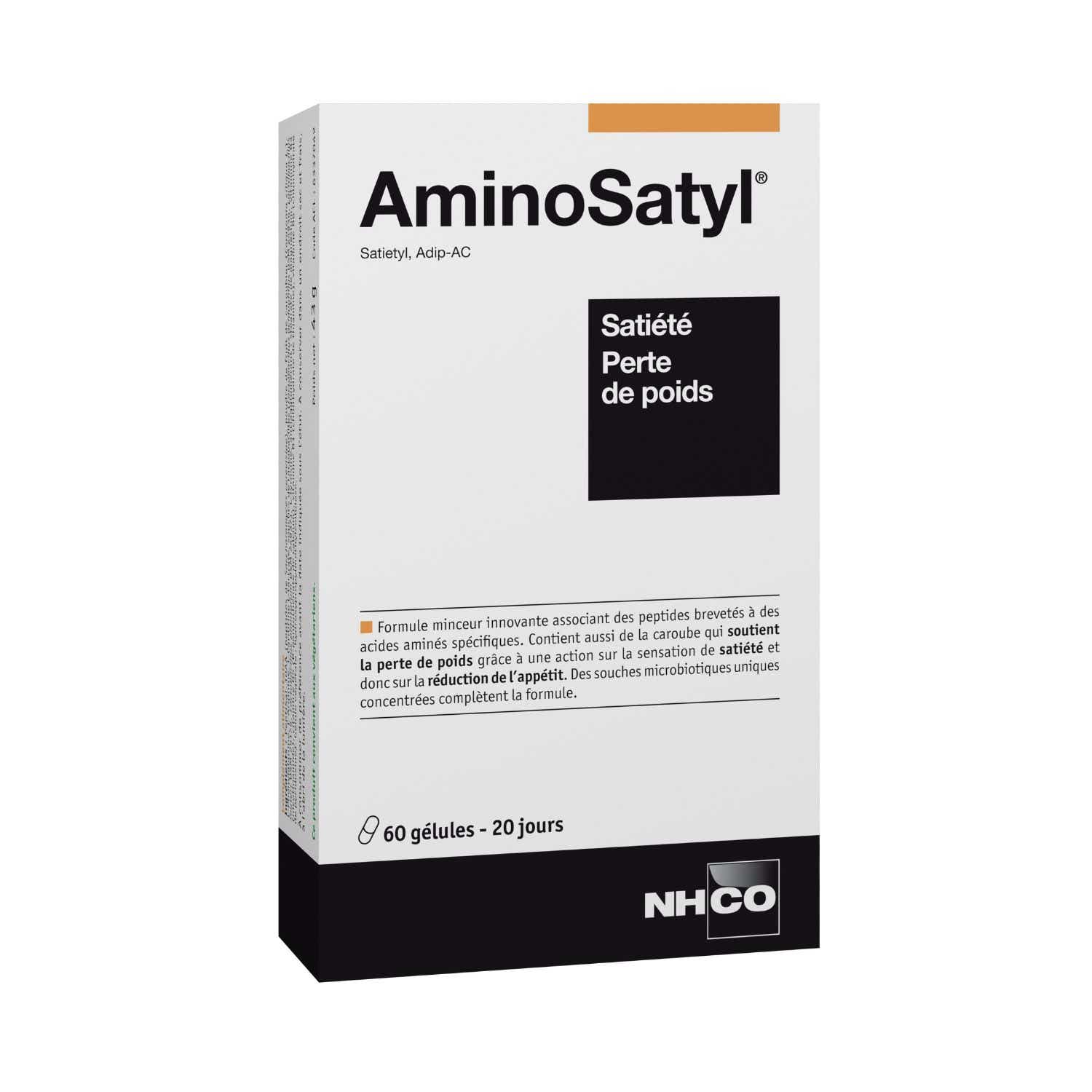 NHCO AMINOSATYL SATIETE ET PERTE DE POIDS 60 GELULES