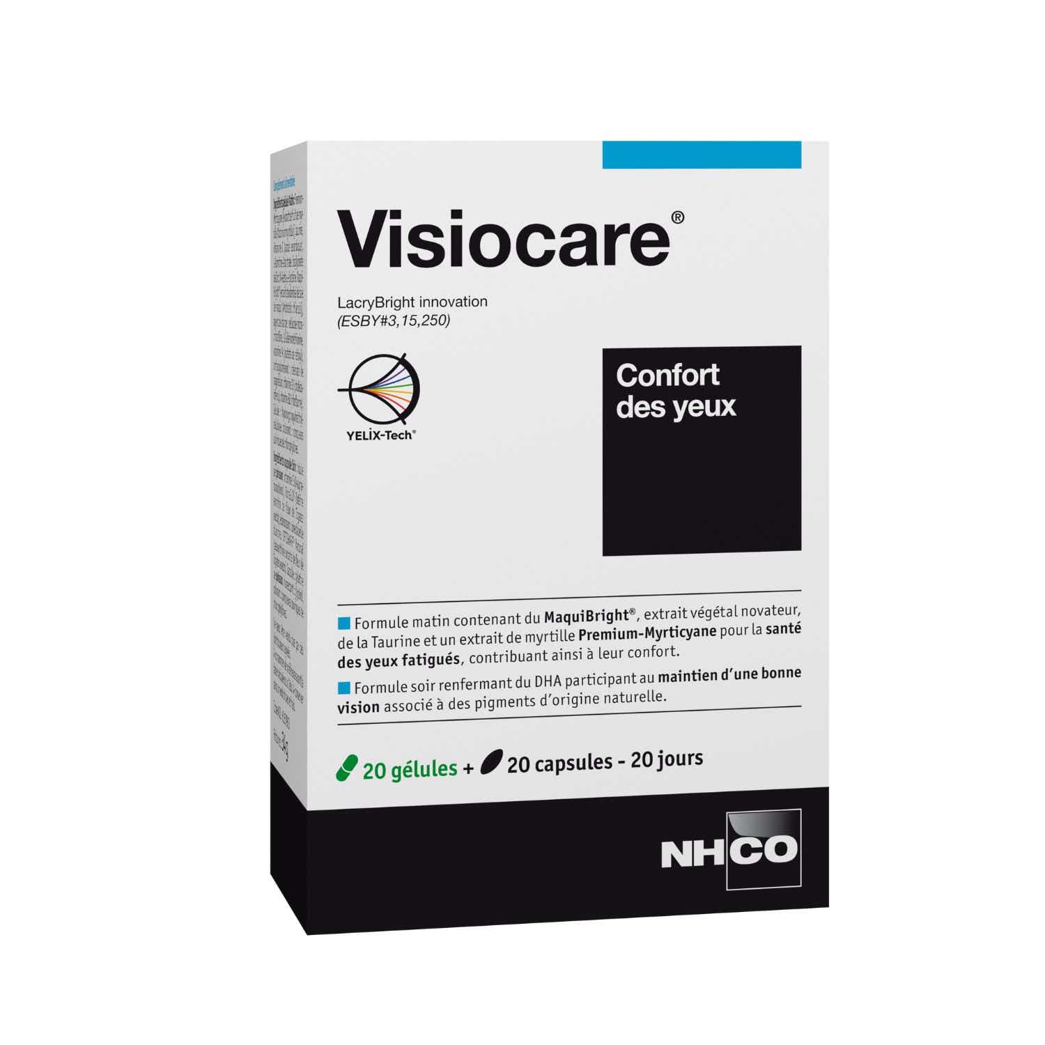 NHCO VISIOCARE CONFORT DES YEUX 20 GELULES GREENCAPS 20 CAPSULES