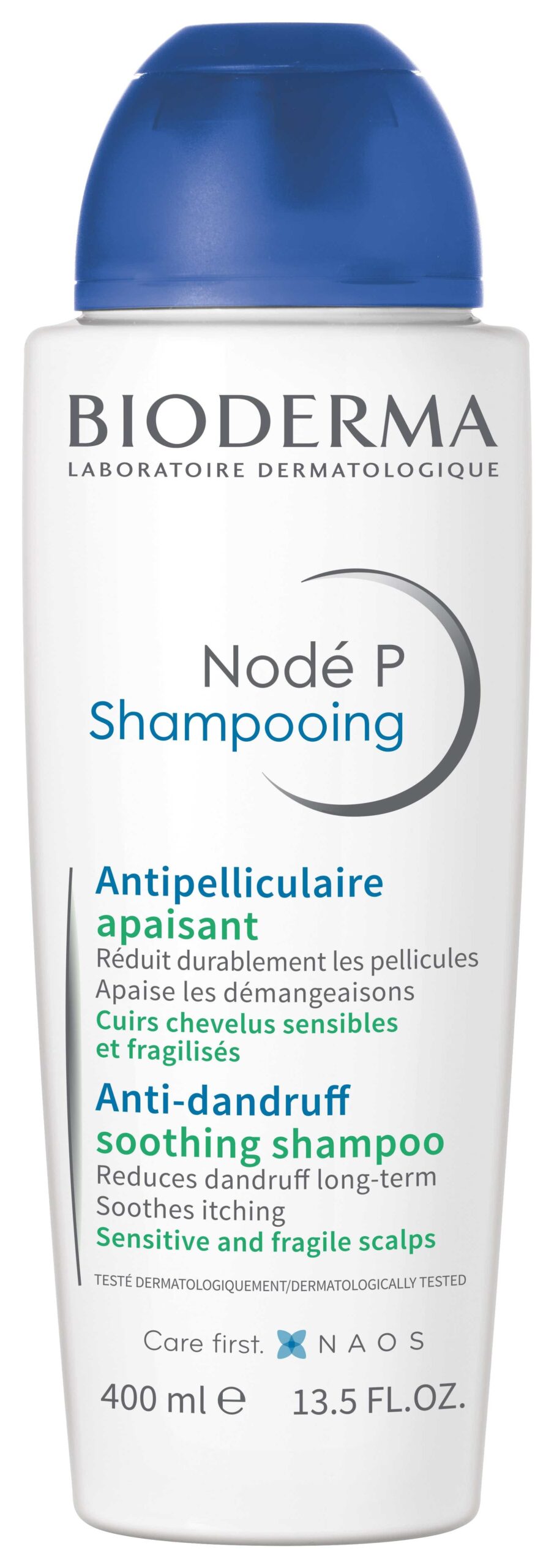 NODE P SHAMPOOING ANTIPELLICULAIRE APAISANT CUIRS CHEVELUS SENSIBLES ET IRRITES 400ML