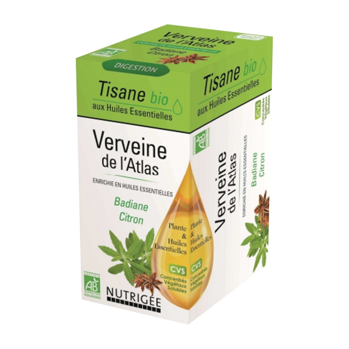 NUTRIGEE TISANE VERVEINE DE L ATLAS BIO 20 SACHETS