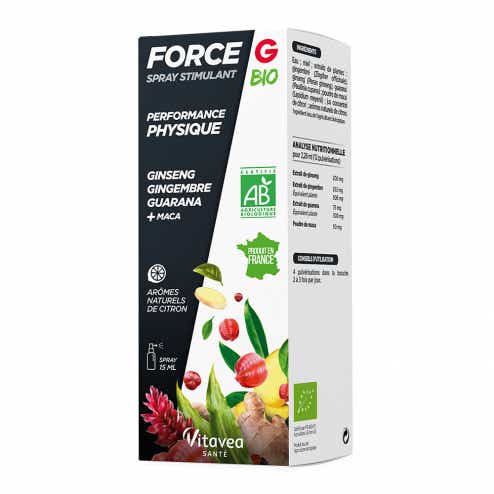 NUTRISANTE FORCE G STIMULANT PERFORMANCES PHYSIQUES BIO SPRAY 15ML