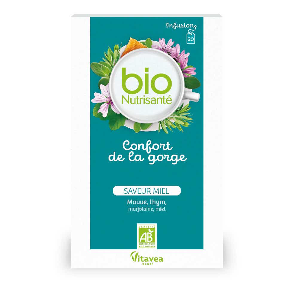NUTRISANTE INFUSION BIEN ETRE CONFORT DE LA GORGE 20 SACHETS