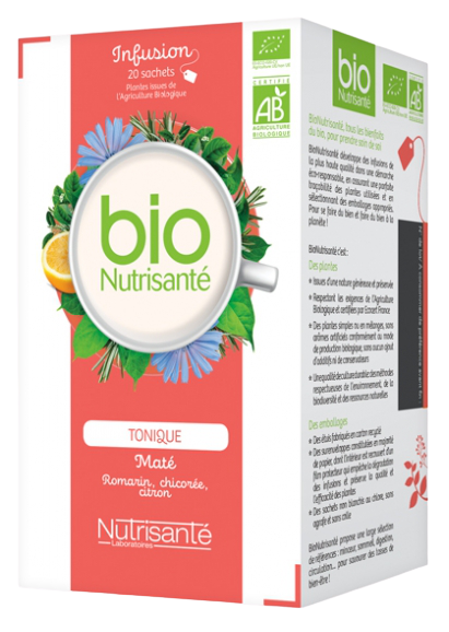 NUTRISANTE INFUSION TONIQUE BIO 20 SACHETS