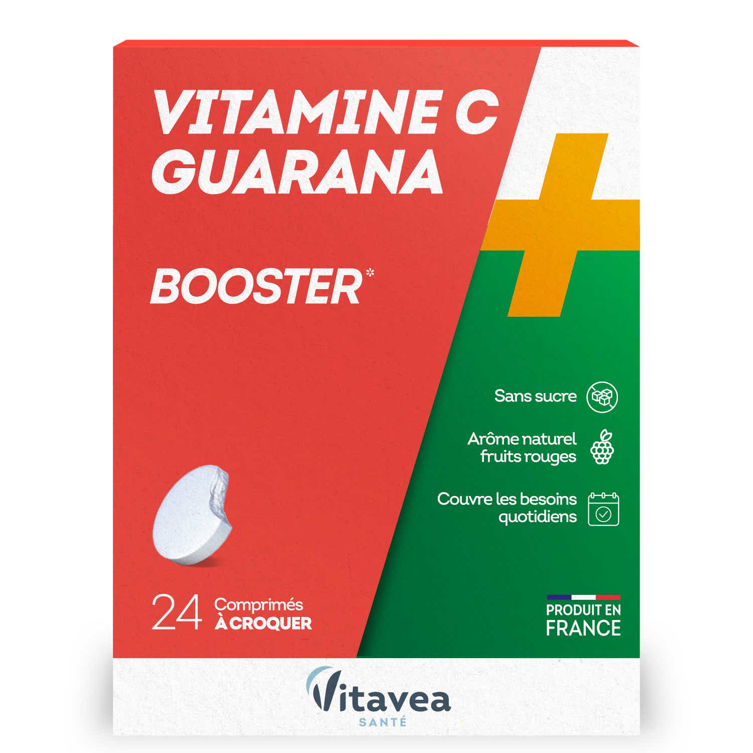 NUTRISANTE VITAMINE C GUARANA 24 COMPRIMES A CROQUER