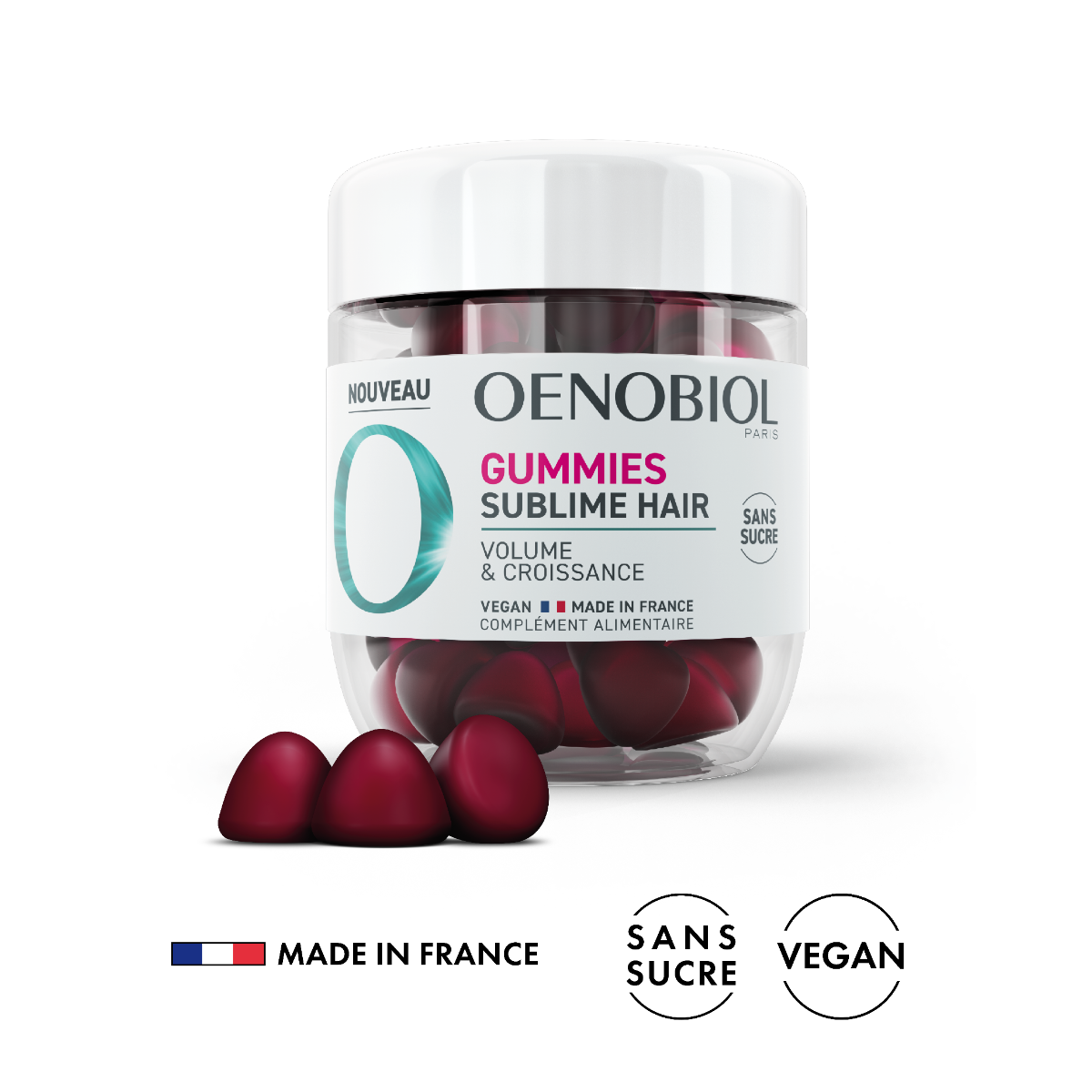 OENOBIOL GUMMIES SUBLIME HAIR VOLUME ET CROISSANCE 60 GUMMIES