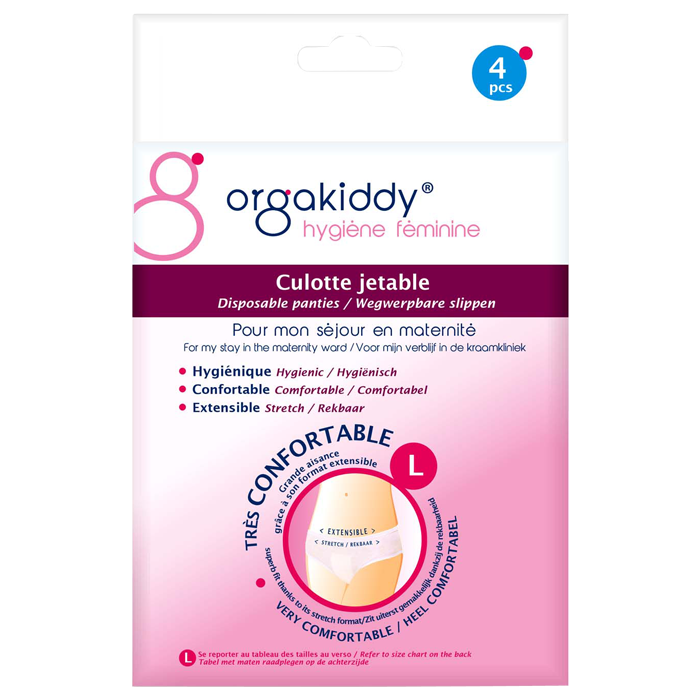 ORGAKIDDY CULOTTE JETABLE TAILLE L 4 UNITES