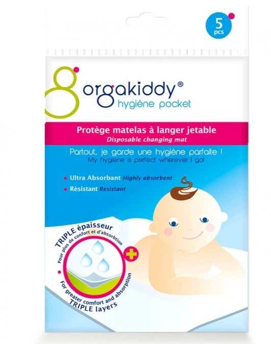 ORGAKIDDY PROTEGE MATELAS A LANGER JETABLE 5 UNITES