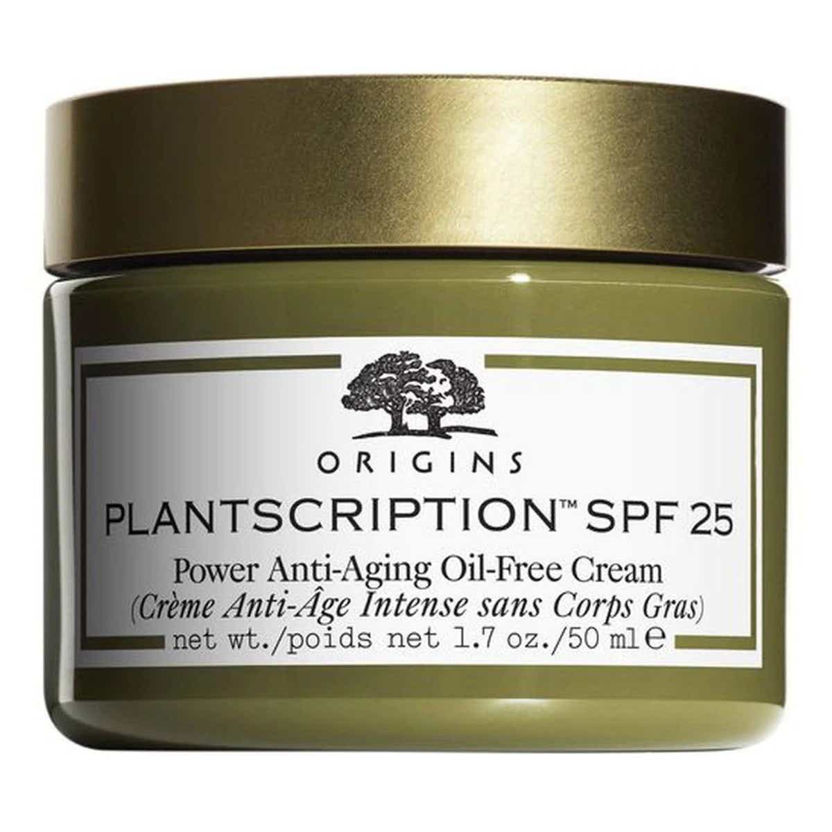 ORIGINS PLANTSCRIPTION CREME ANTI AGE INTENSE SANS CORPS GRAS SPF25 VISAGE PEAUX SECHES A MIXTES 50ML