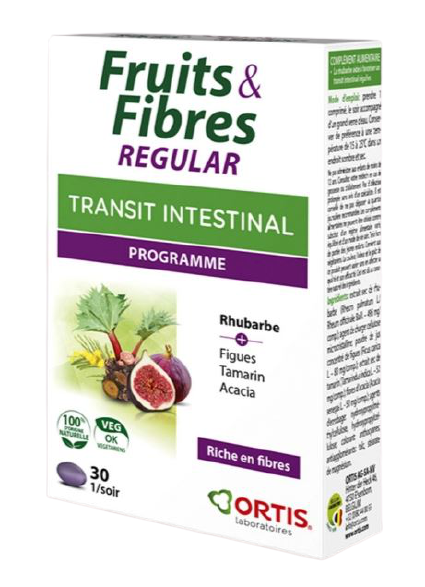ORTIS TRANSIT INTESTINAL FRUITS FIBRES 45 COMPRIMES