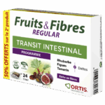 ORTIS TRANSIT INTESTINAL FRUITS FIBRES FORTE ACTION RAPIDE 24 CUBES