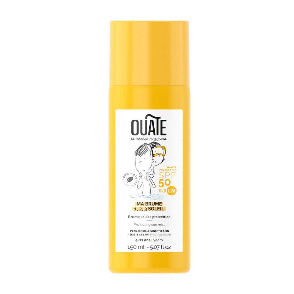 OUATE MA BRUME 1 2 3 SOLEIL BRUME SOLAIRE PROTECTRICE SPF50 ENFANT 4 11 ANS VISAGE ET CORPS PEAUX SENSIBLES 150ML