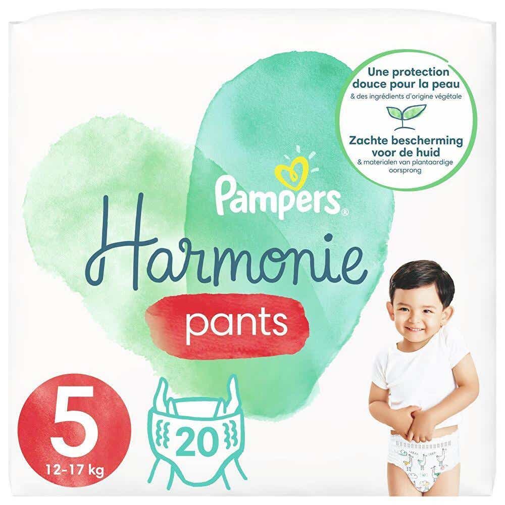 PAMPERS HARMONIE PANTS COUCHES CULOTTES TAILLE 5 DE 12 A 17KG 20 CULOTTES