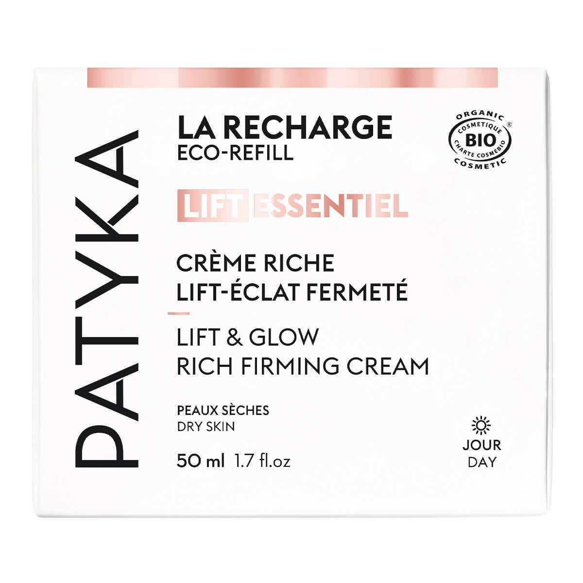PATYKA LIFT ESSENTIEL RECHARGE CREME RICHE LIFT ECLAT FERMETE PEAUX SECHES 50ML