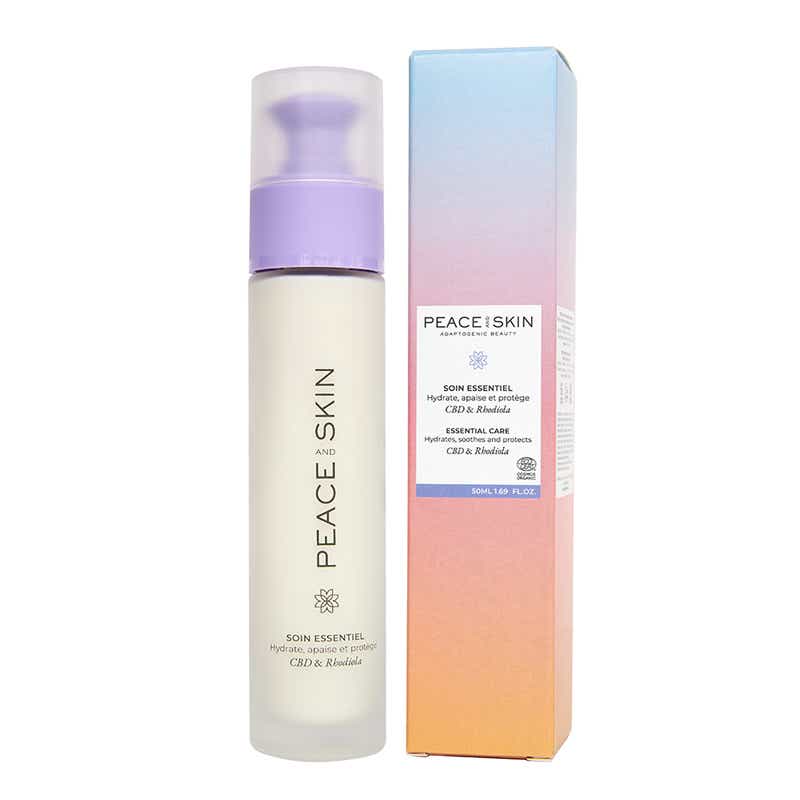 PEACE AND SKIN SOIN ESSENTIEL AU CBD ET RHODIOLA TOUS TYPES DE PEAUX 50ML