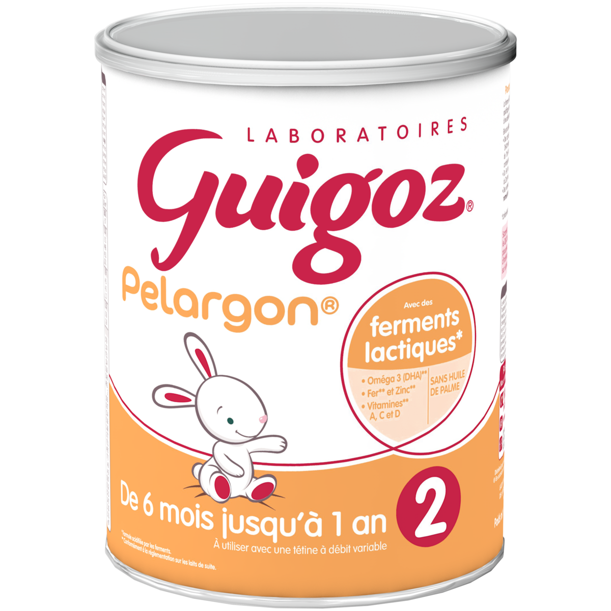 PELARGON LAIT EN POUDRE 2EME AGE DE 6 MOIS A 1 AN 780G