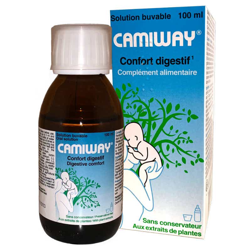 PHARMA DEVELOPPEMENT CAMIWAY SIROP POUR LE CONFORT DIGESTIF NOUVEAU NE NOURRISSON 100ML