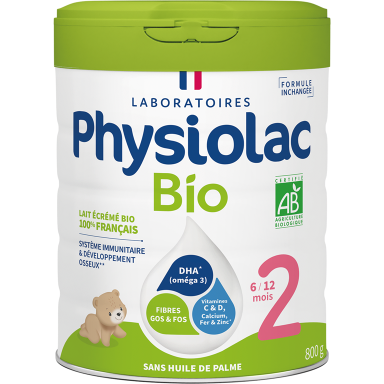 PHYSIOLAC MON BEBE AIME LE BIO LAIT BIO 2 800G