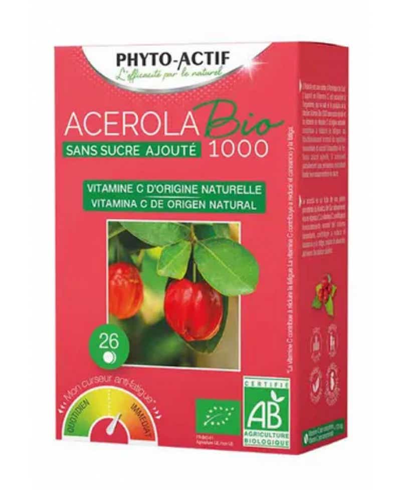 PHYTO ACTIF ACEROLA SANS SUCRE 1000 AB 26 COMPRIMES