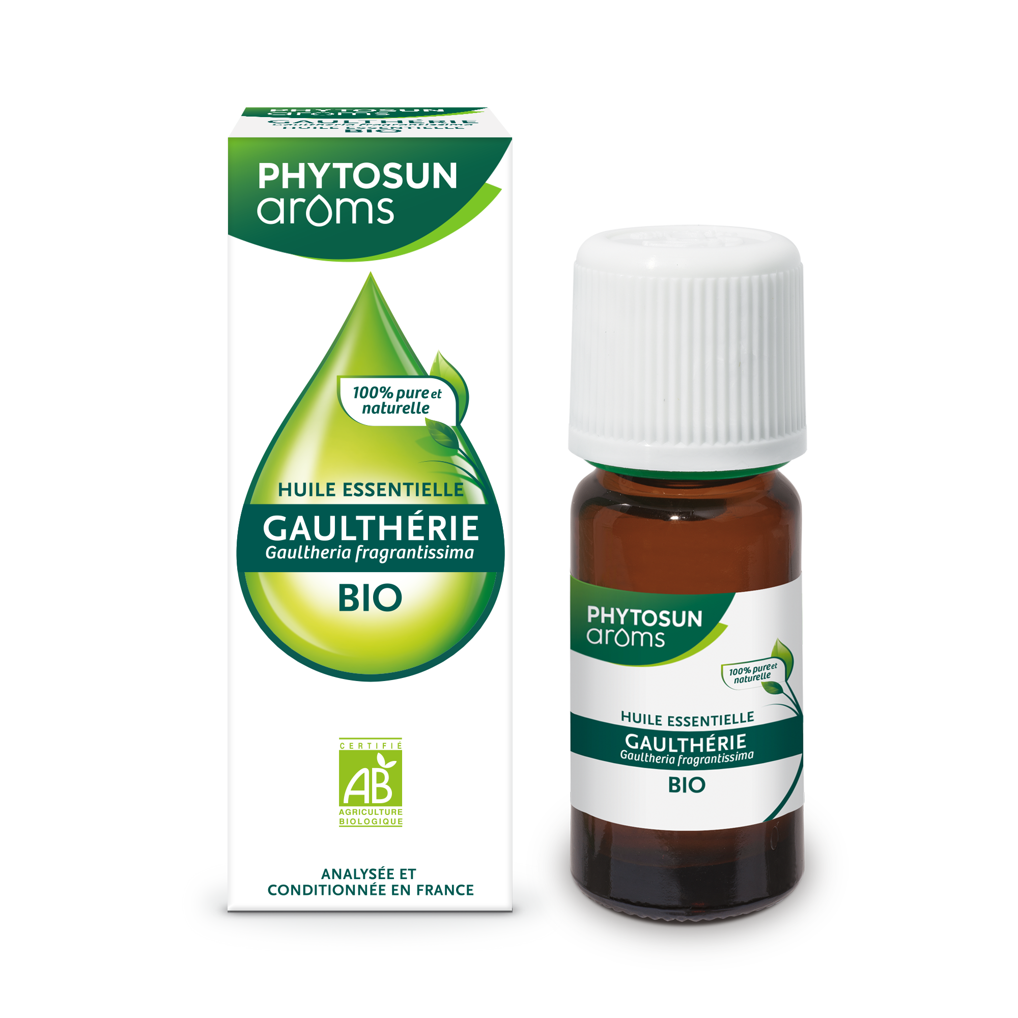 PHYTOSUN AROMS HUILE ESSENTIELLE GAULTHERIE BIO 10ML