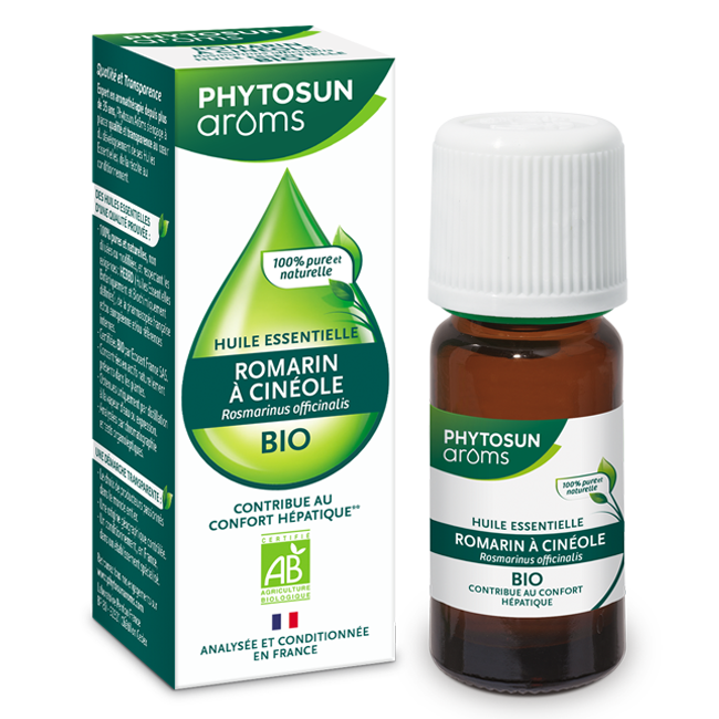 PHYTOSUN AROMS HUILE ESSENTIELLE ROMARIN A CINEOLE BIO 10ML