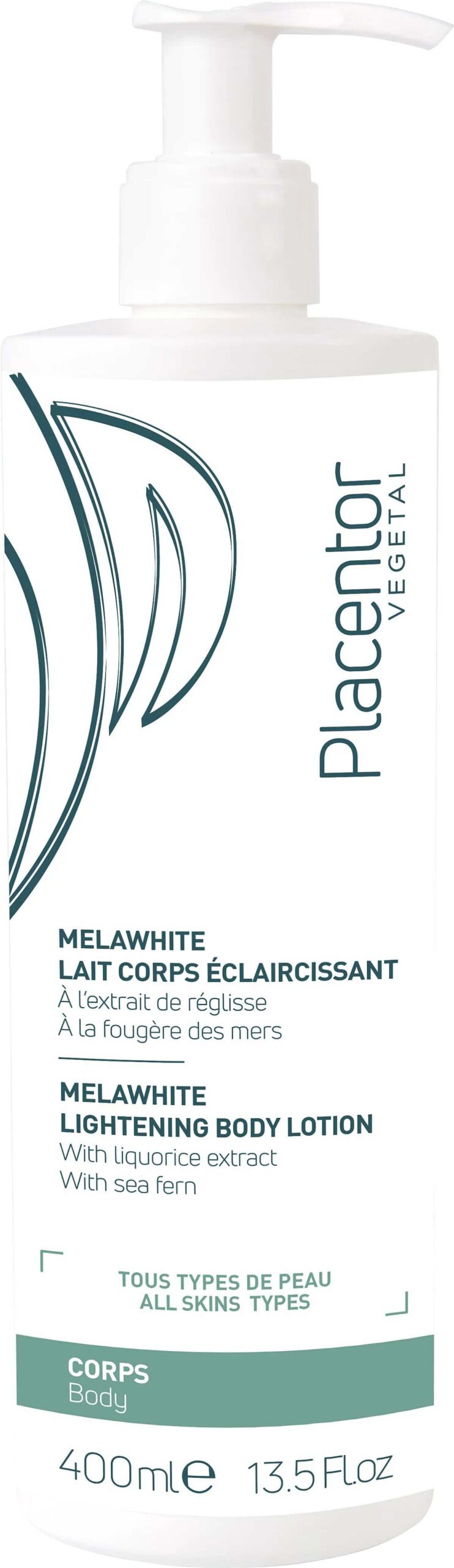 PLACENTOR VEGETAL MELAWHITE LAIT CORPS ECLAIRCISSANT 400ML