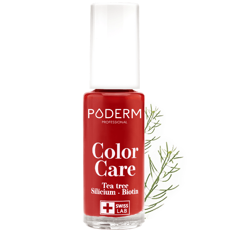 PODERM COLOR CARE VERNIS A ONGLES TEA TREE ROUGE ALLURE 8ML