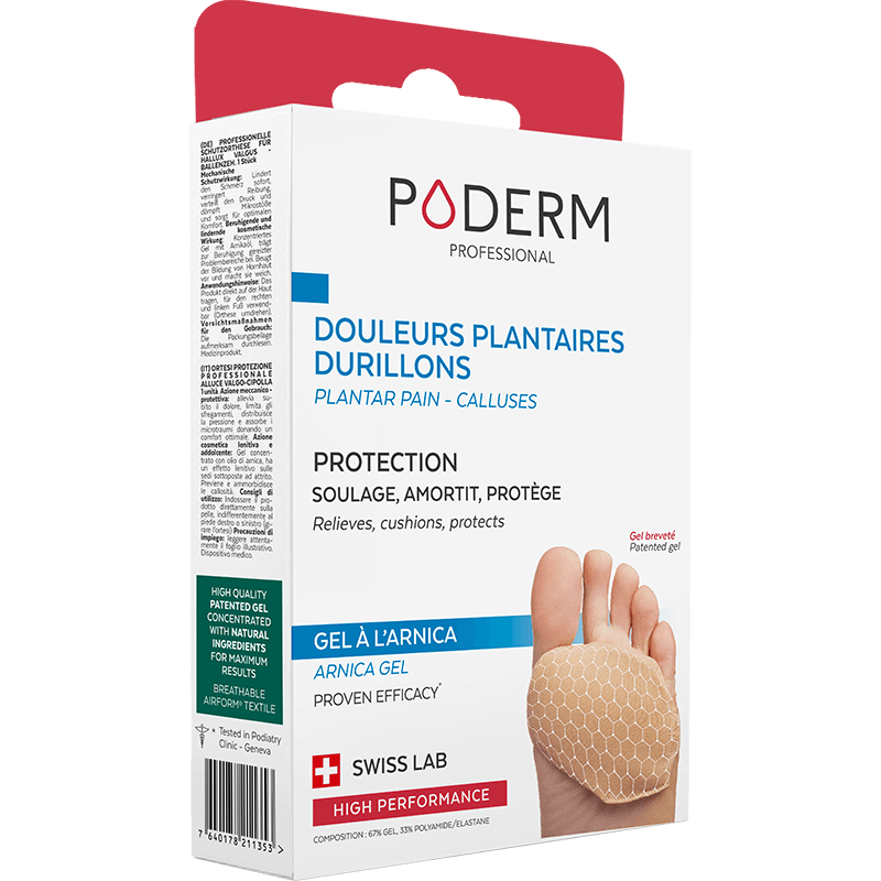 PODERM PROTECTION DOULEURS PLANTAIRES ET DURILLONS GEL ARNICA TAILLE L