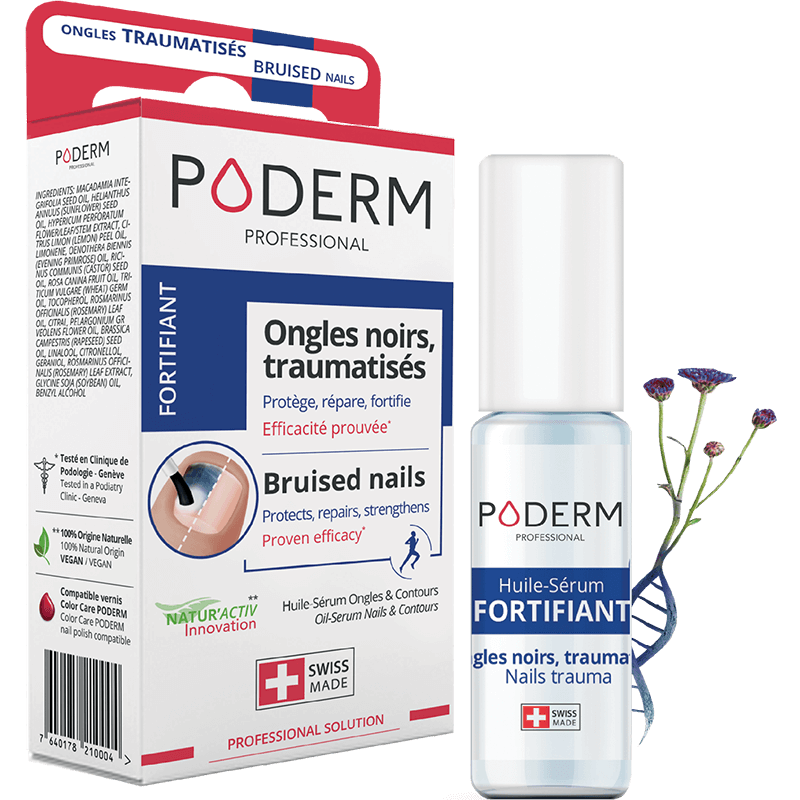 PODERM SERUM FORTIFIANT ONGLES DU SPORTIF ONGLES NOIRS TRAUMATISES 8ML
