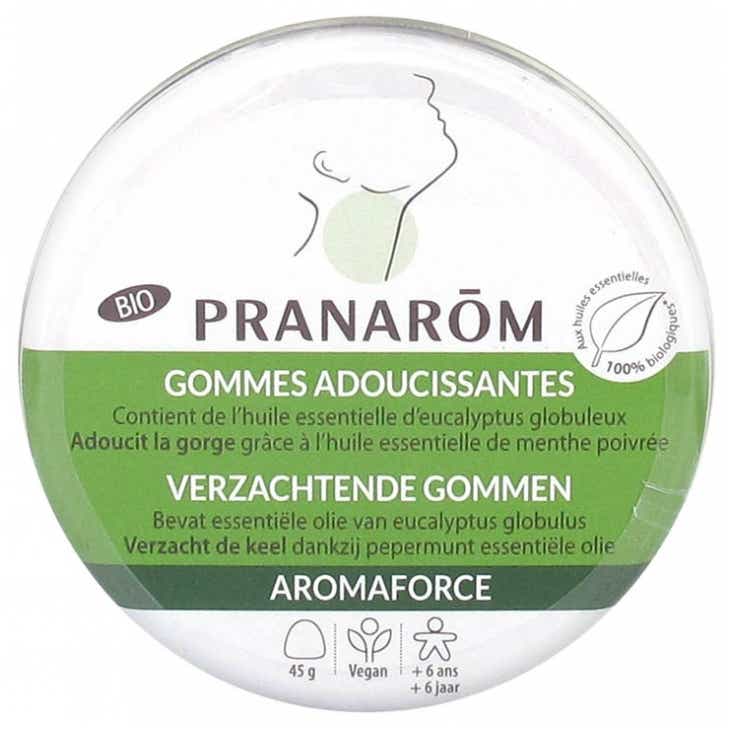 PRANAROM AROMAFORCE GOMMES ADOUCISSANTES MENTHE ENCALYPTUS BIO 45G