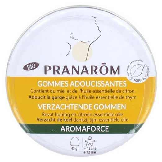 PRANAROM AROMAFORCE GOMMES ADOUCISSANTES MIEL CITRON BIO 45G