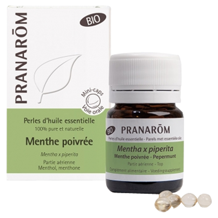 PRANAROM PERLES DE MENTHE POIVREE BIO 60 MINICAPS