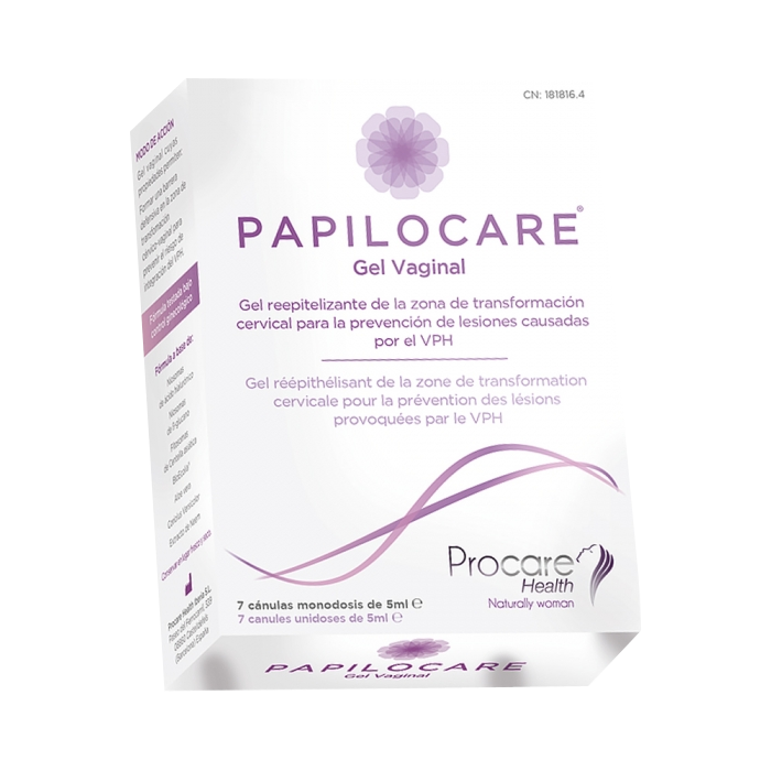 PROCARE HEALTH PAPILOCARE GEL VAGINAL 7 CANULES UNIDOSES DE 5ML