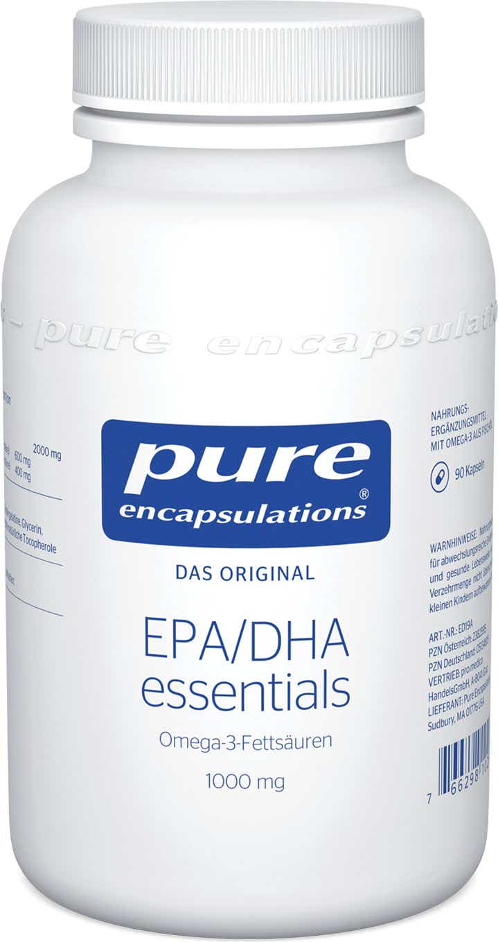 PURE ENCAPSULATIONS EPA DHA ESSENTIALS 1000MG 90 GELULES