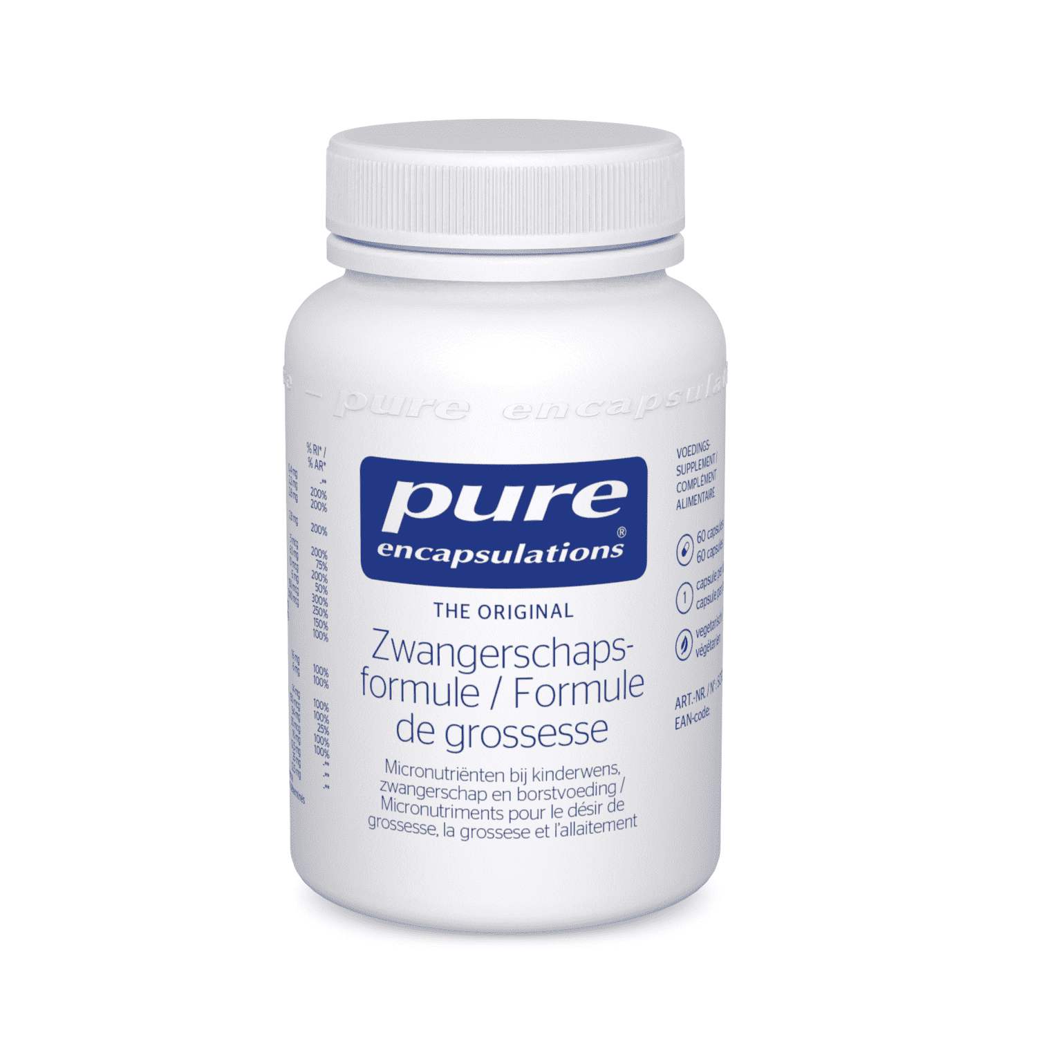 PURE ENCAPSULATIONS FORMULE GROSSESSE 60 CAPSULES