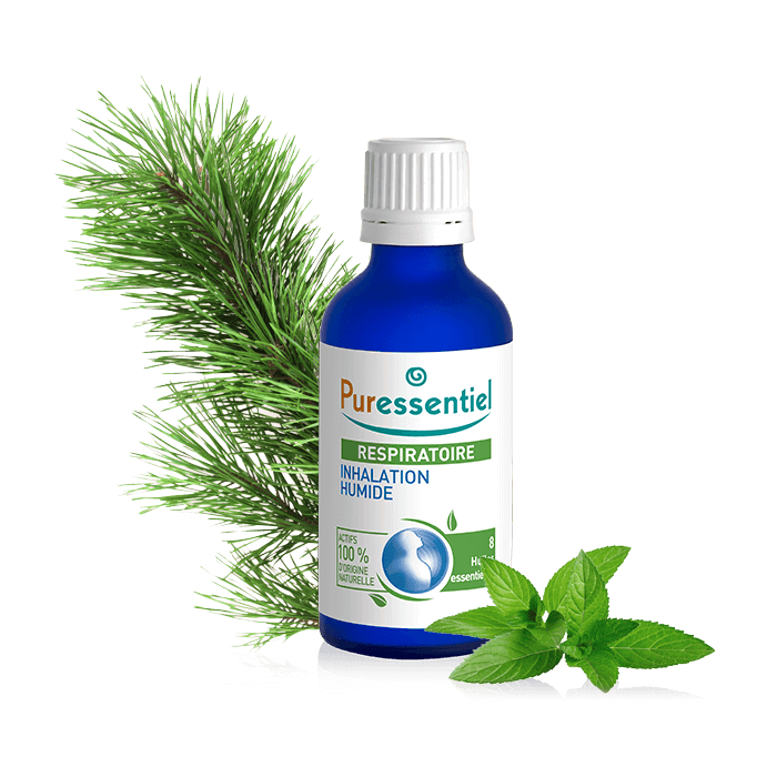 PURESSENTIEL RESPIRATOIRE INHALATION HUMIDE AUX 8 HUILES ESSENTIELLES 50ML