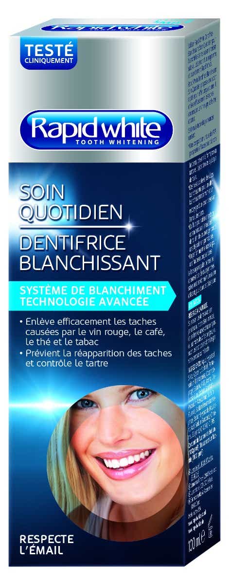 RAPID WHITE DENTIFRICE BLANCHISSANT 100ML