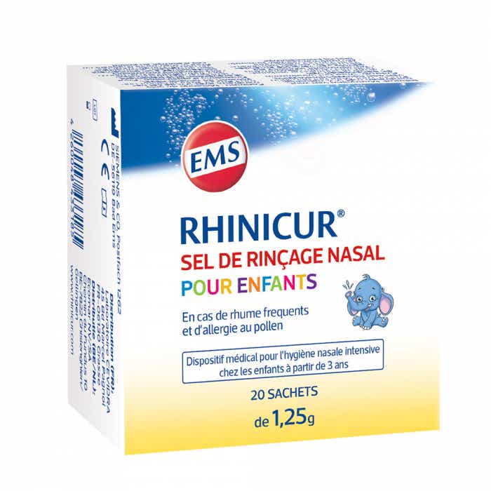 RHINICUR SEL DE RINCAGE NASAL ENFANTS 20 SACHETS