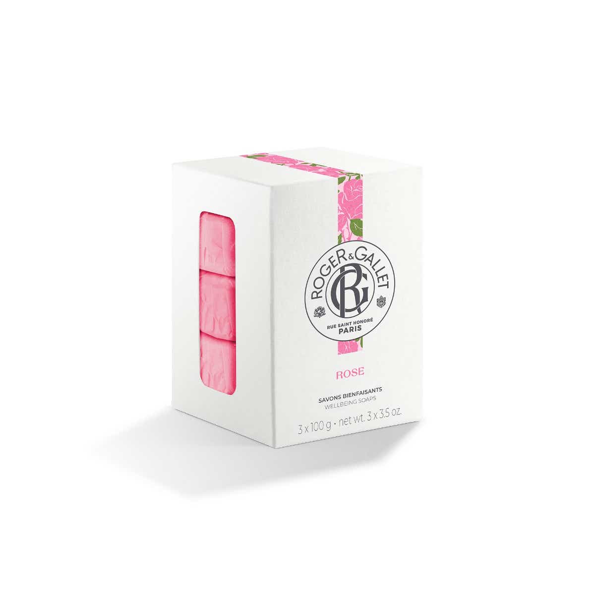 ROSE SAVONS BIENFAISANTS MAINS ET CORPS 3X100G