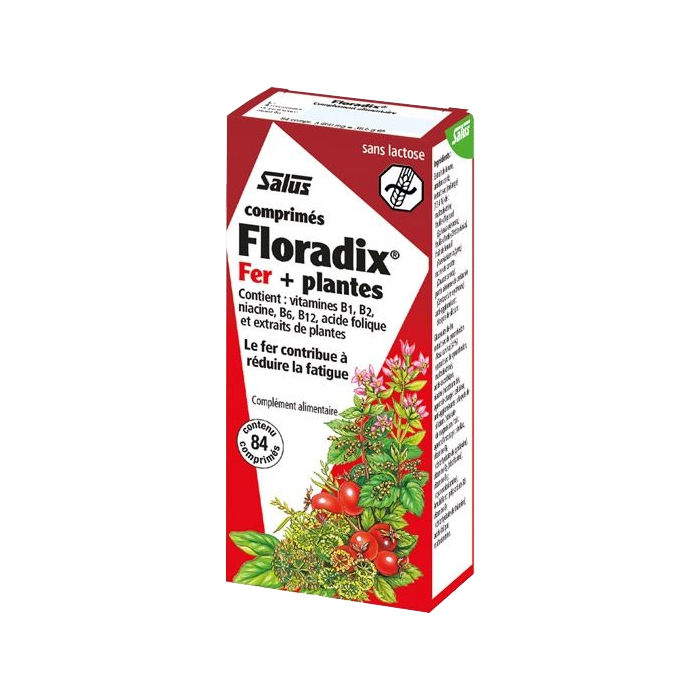 SALUS FLORADIX FER PLANTES 84 COMPRIMES