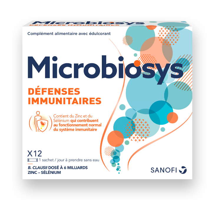 SANOFI MICROBIOSYS DEFENSES IMMUNITAIRES 12 STICKS