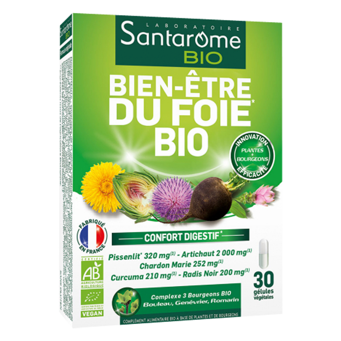 SANTAROME BIEN ETRE DU FOIE BIO 30 GELULES