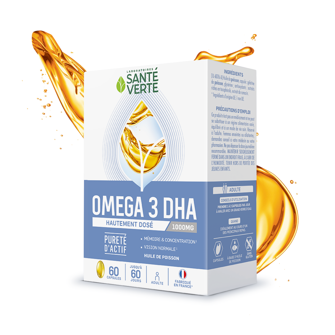 SANTE VERTE OMEGA 3 1000MG DE DHA 60 CAPSULES