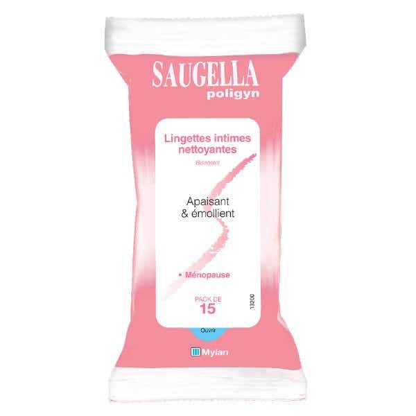 SAUGELLA POLIGYN LINGETTES INTIMES 15 UNITES