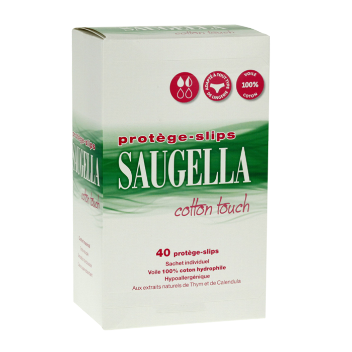 SAUGELLA PROTEGE SLIP COTTON TOUCH 40 SACHETS