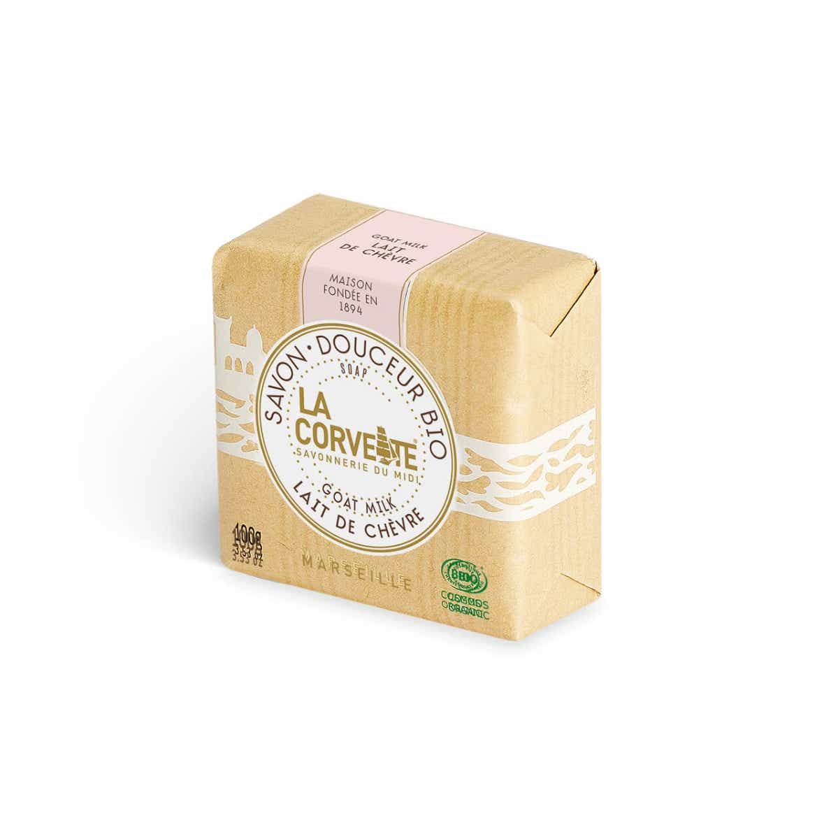 SAVON DOUCEUR LAIT DE CHEVRE BIO 100G