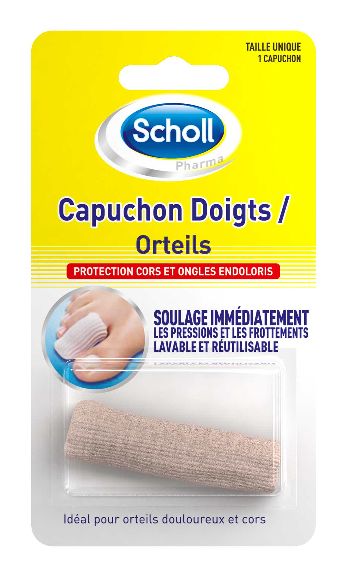 SCHOLL CAPUCHON DOIGTS ORTEILS GELACTIV 1 UNITE