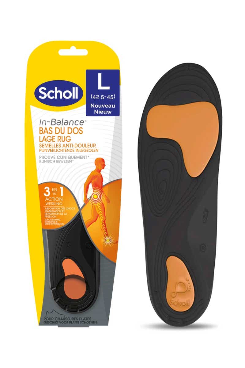 SCHOLL IN BALANCE SEMELLES ANTI DOULEUR BAS DU DOS TAILLE L 42 5 A 45 1 PAIRE