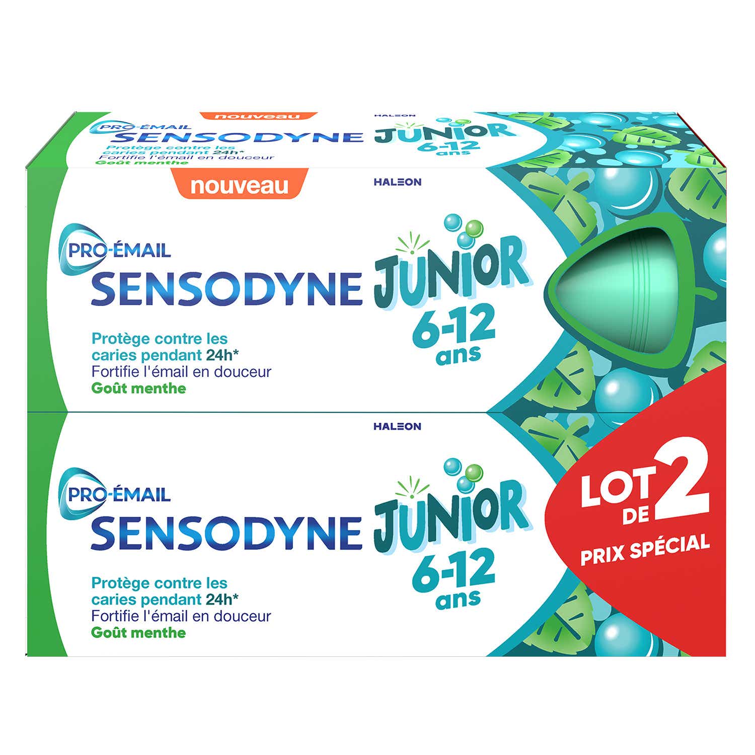 SENSODYNE JUNIOR PRO EMAIL DENTIFRICE EMAIL MENTHE DOUCE 2X50ML